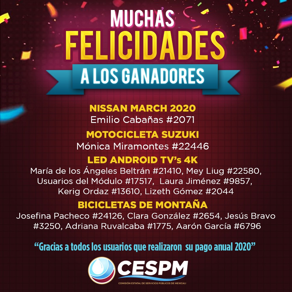 RESULTADO SORTEO 2020