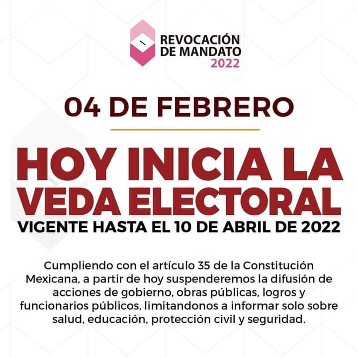 POR DISPOSICIONES DE LA LEY NO ESTAREMOS REALIZANDO PUBLICACIONES