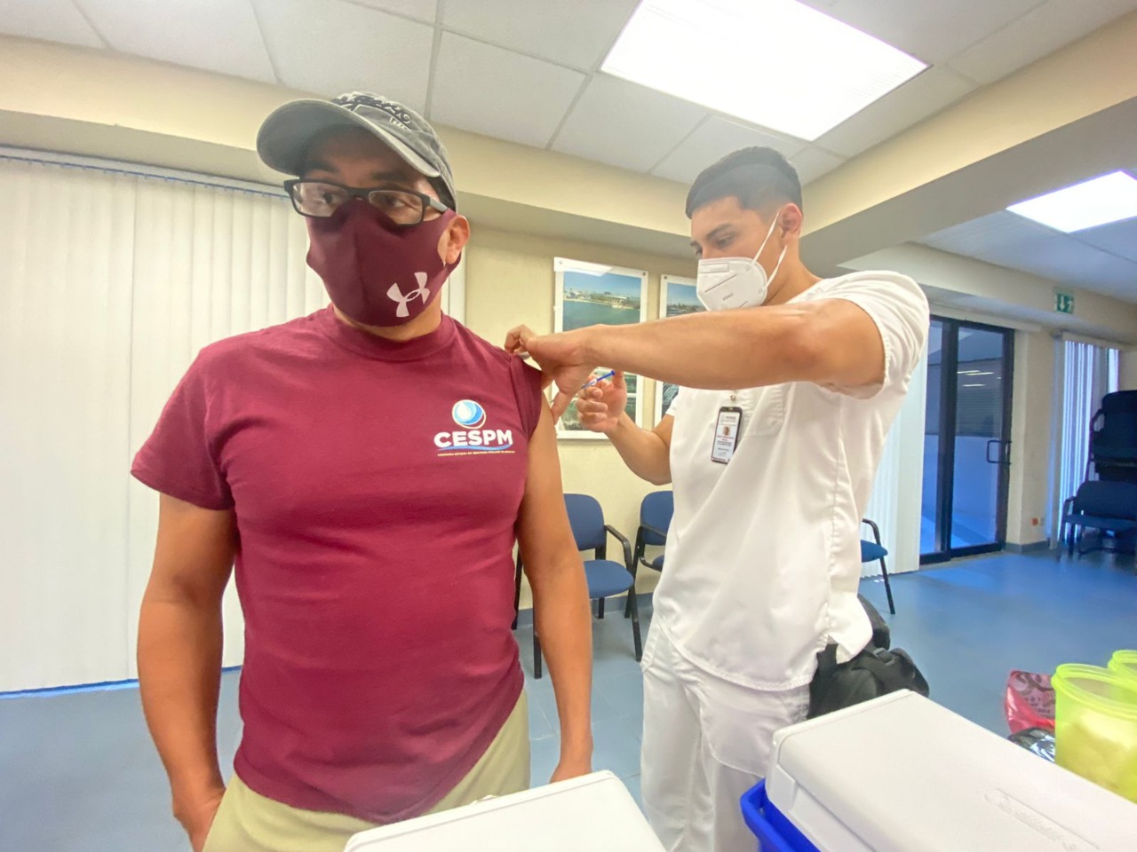 REALIZAN JORNADA DE VACUNACIÓN CONTRA EL COVID-19 EN CESPM