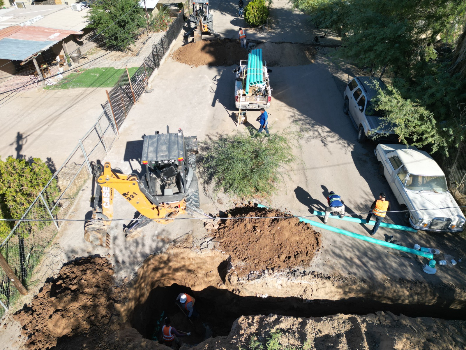 REALIZA CESPM INSTALACIÓN DE AGUA POTABLE Y DRENAJE SANITARIO EN EL POBLADO COMPUERTAS 