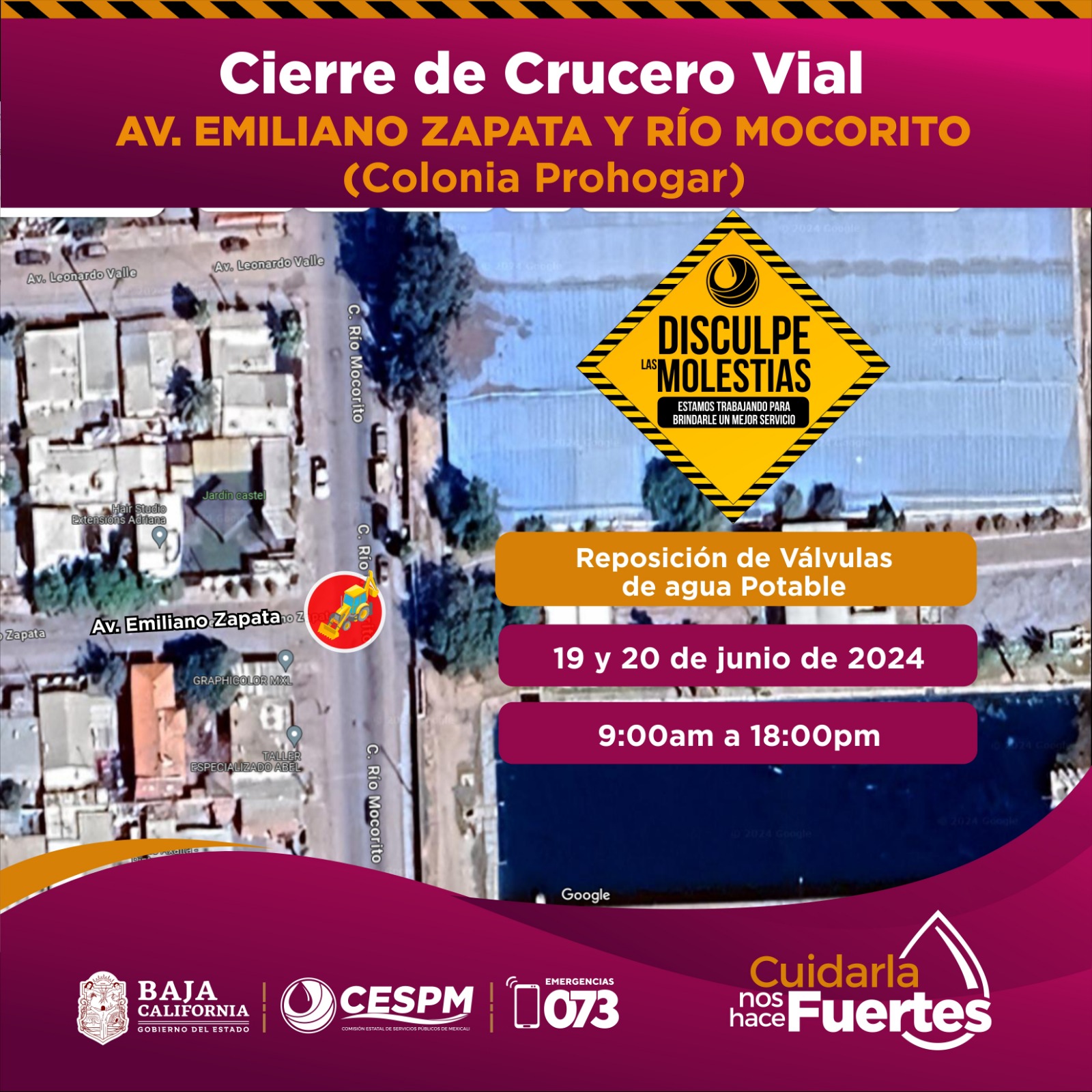  CESPM REALIZARÁ REPOSICIÓN DE TUBERÍAS DE AGUA POTABLE EN LA COLONIA PROHOGAR 