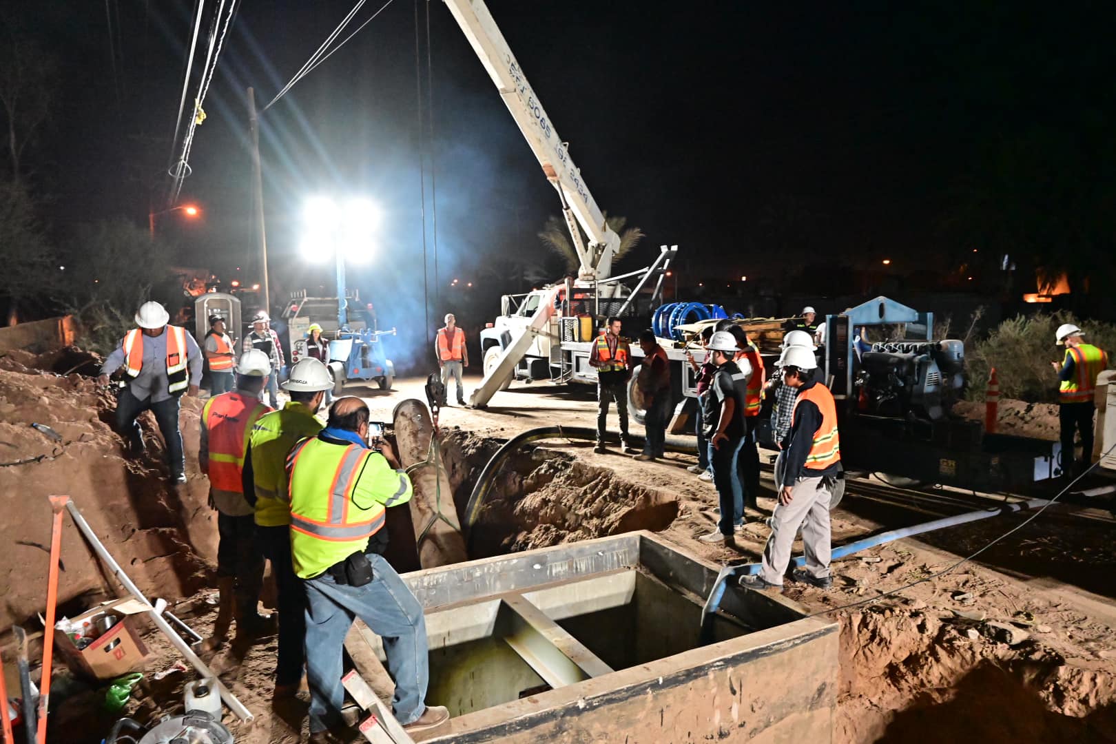 CONTINÚAN LOS TRABAJOS EN LA ZONA DEL PALMAR DE SANTA ANITA 