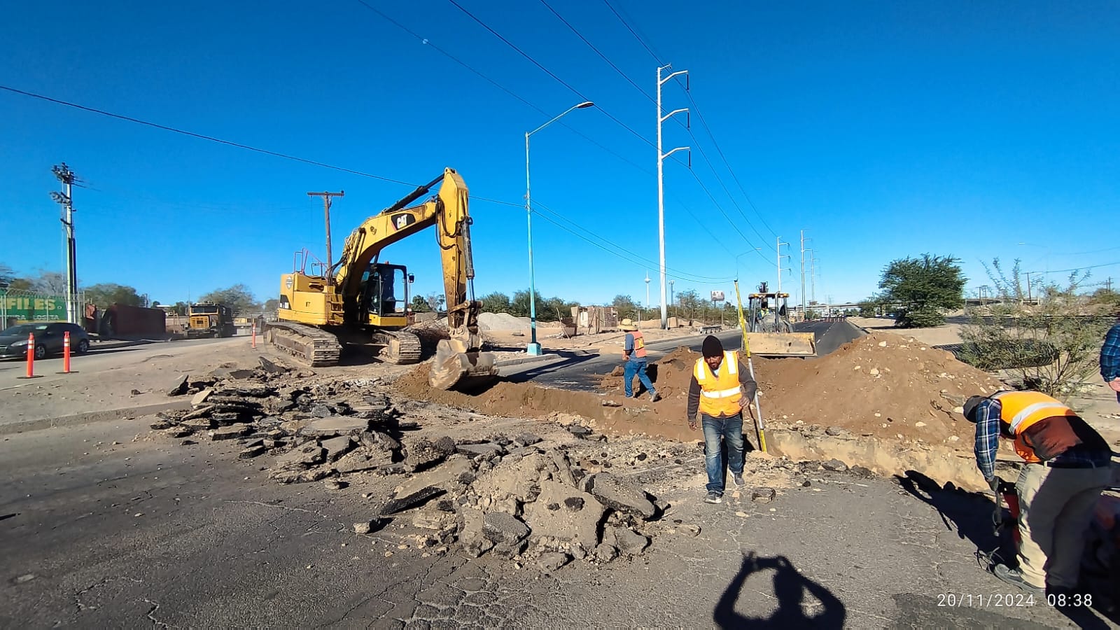 CESPM CONSTRUYE COLECTOR PLUVIAL EN LA COLONIA AURORA PARA COMBATIR ENCHARCAMIENTOS 