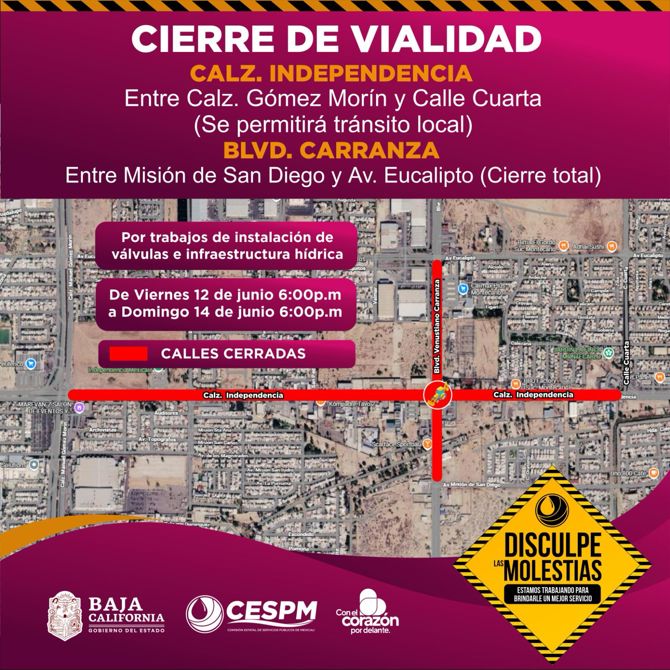 CESPM EJECUTARÁ OBRAS DE INFRAESTRUCTURA HÍDRICA EN CARRANZA Y CALZADA INDEPENDENCIA ESTE FIN DE SEMANA