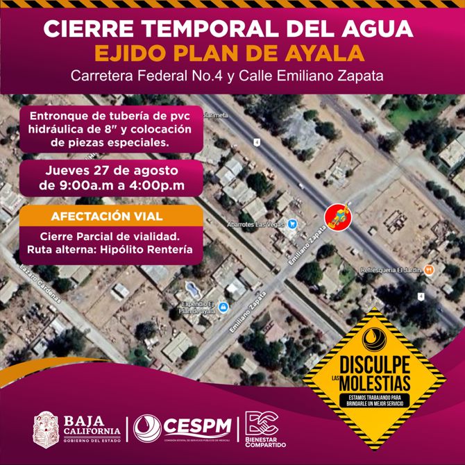 CESPM LLEVARÁ A CABO ENTRONQUE DE RED DE AGUA POTABLE EN EJIDO PLAN DE AYALA